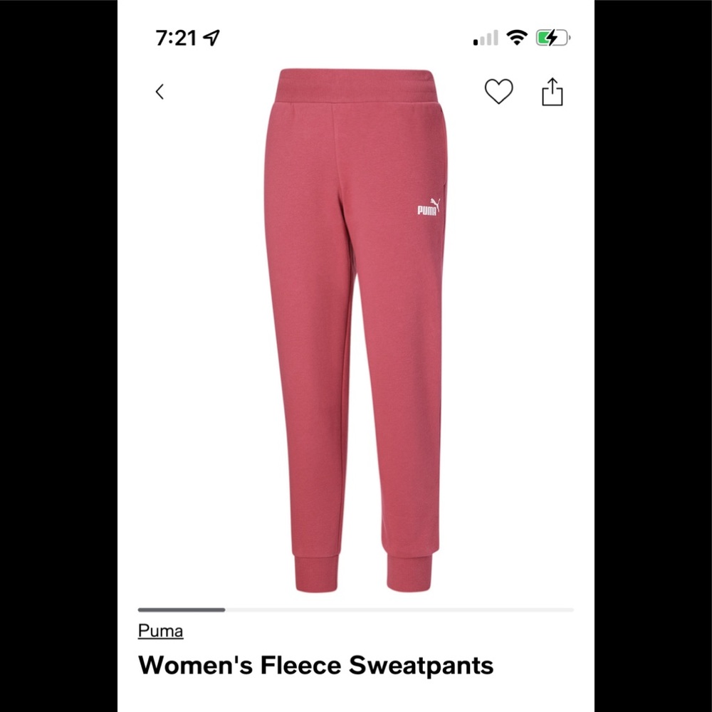 Puma Fleece Sweatpants